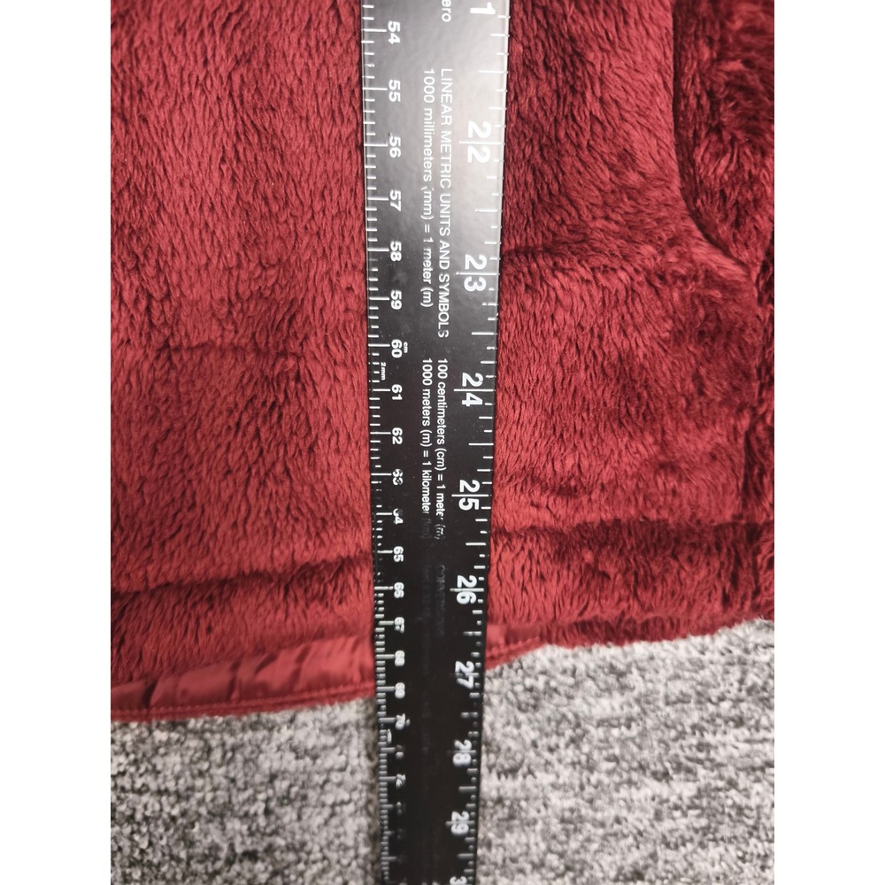 The North Face Osito Fleece Jacket Womens Large Burgundy Maroon Full Zip Soft - Picture 8 of 8
